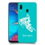 אופנוע שלג כיסוי מגן קשיח בעיצוב אישי עם השם שלך ל Samsung Galaxy A20 יחידה אחת סקרין מובייל