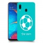 כדורגל - כדור כיסוי מגן קשיח בעיצוב אישי עם השם שלך ל Samsung Galaxy A20 יחידה אחת סקרין מובייל