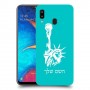 פסל החירות כיסוי מגן קשיח בעיצוב אישי עם השם שלך ל Samsung Galaxy A20 יחידה אחת סקרין מובייל