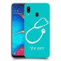 רופא סטטוסקופ כיסוי מגן קשיח בעיצוב אישי עם השם שלך ל Samsung Galaxy A20 יחידה אחת סקרין מובייל