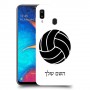 כדורעף - כדור כיסוי מגן קשיח בעיצוב אישי עם השם שלך ל Samsung Galaxy A20 יחידה אחת סקרין מובייל