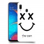 סמיילי כיסוי מגן קשיח בעיצוב אישי עם השם שלך ל Samsung Galaxy A20 יחידה אחת סקרין מובייל