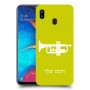 חצוצרה כיסוי מגן קשיח בעיצוב אישי עם השם שלך ל Samsung Galaxy A20 יחידה אחת סקרין מובייל