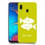 דגים כיסוי מגן קשיח בעיצוב אישי עם השם שלך ל Samsung Galaxy A20 יחידה אחת סקרין מובייל