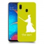 סמוראי כיסוי מגן קשיח בעיצוב אישי עם השם שלך ל Samsung Galaxy A20 יחידה אחת סקרין מובייל