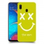 סמיילי כיסוי מגן קשיח בעיצוב אישי עם השם שלך ל Samsung Galaxy A20 יחידה אחת סקרין מובייל