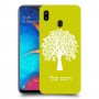 עץ כיסוי מגן קשיח בעיצוב אישי עם השם שלך ל Samsung Galaxy A20 יחידה אחת סקרין מובייל