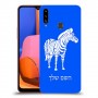 זברה כיסוי מגן קשיח בעיצוב אישי עם השם שלך ל Samsung Galaxy A20s יחידה אחת סקרין מובייל