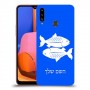 דגים כיסוי מגן קשיח בעיצוב אישי עם השם שלך ל Samsung Galaxy A20s יחידה אחת סקרין מובייל