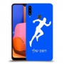רץ כיסוי מגן קשיח בעיצוב אישי עם השם שלך ל Samsung Galaxy A20s יחידה אחת סקרין מובייל