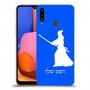 סמוראי כיסוי מגן קשיח בעיצוב אישי עם השם שלך ל Samsung Galaxy A20s יחידה אחת סקרין מובייל