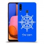 הגה - קפטן - ים כיסוי מגן קשיח בעיצוב אישי עם השם שלך ל Samsung Galaxy A20s יחידה אחת סקרין מובייל