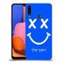 סמיילי כיסוי מגן קשיח בעיצוב אישי עם השם שלך ל Samsung Galaxy A20s יחידה אחת סקרין מובייל
