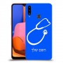רופא סטטוסקופ כיסוי מגן קשיח בעיצוב אישי עם השם שלך ל Samsung Galaxy A20s יחידה אחת סקרין מובייל