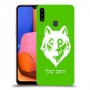 זאב כיסוי מגן קשיח בעיצוב אישי עם השם שלך ל Samsung Galaxy A20s יחידה אחת סקרין מובייל