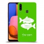 דגים כיסוי מגן קשיח בעיצוב אישי עם השם שלך ל Samsung Galaxy A20s יחידה אחת סקרין מובייל
