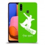 סנובורד כיסוי מגן קשיח בעיצוב אישי עם השם שלך ל Samsung Galaxy A20s יחידה אחת סקרין מובייל