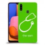 רופא סטטוסקופ כיסוי מגן קשיח בעיצוב אישי עם השם שלך ל Samsung Galaxy A20s יחידה אחת סקרין מובייל