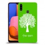 עץ כיסוי מגן קשיח בעיצוב אישי עם השם שלך ל Samsung Galaxy A20s יחידה אחת סקרין מובייל