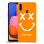 סמיילי כיסוי מגן קשיח בעיצוב אישי עם השם שלך ל Samsung Galaxy A20s יחידה אחת סקרין מובייל