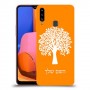 עץ כיסוי מגן קשיח בעיצוב אישי עם השם שלך ל Samsung Galaxy A20s יחידה אחת סקרין מובייל