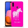 זברה כיסוי מגן קשיח בעיצוב אישי עם השם שלך ל Samsung Galaxy A20s יחידה אחת סקרין מובייל
