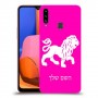 אריה כיסוי מגן קשיח בעיצוב אישי עם השם שלך ל Samsung Galaxy A20s יחידה אחת סקרין מובייל
