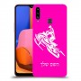 אופנוע שלג כיסוי מגן קשיח בעיצוב אישי עם השם שלך ל Samsung Galaxy A20s יחידה אחת סקרין מובייל