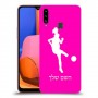 כדורגל - אישה כיסוי מגן קשיח בעיצוב אישי עם השם שלך ל Samsung Galaxy A20s יחידה אחת סקרין מובייל