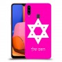 מגן דוד - ישראל כיסוי מגן קשיח בעיצוב אישי עם השם שלך ל Samsung Galaxy A20s יחידה אחת סקרין מובייל