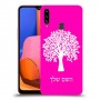 עץ כיסוי מגן קשיח בעיצוב אישי עם השם שלך ל Samsung Galaxy A20s יחידה אחת סקרין מובייל