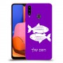 דגים כיסוי מגן קשיח בעיצוב אישי עם השם שלך ל Samsung Galaxy A20s יחידה אחת סקרין מובייל