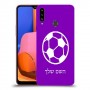 כדורגל - כדור כיסוי מגן קשיח בעיצוב אישי עם השם שלך ל Samsung Galaxy A20s יחידה אחת סקרין מובייל