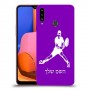 שחקן טניס כיסוי מגן קשיח בעיצוב אישי עם השם שלך ל Samsung Galaxy A20s יחידה אחת סקרין מובייל