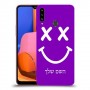סמיילי כיסוי מגן קשיח בעיצוב אישי עם השם שלך ל Samsung Galaxy A20s יחידה אחת סקרין מובייל