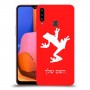 צפרדע טרופית כיסוי מגן קשיח בעיצוב אישי עם השם שלך ל Samsung Galaxy A20s יחידה אחת סקרין מובייל