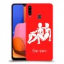 תאומים כיסוי מגן קשיח בעיצוב אישי עם השם שלך ל Samsung Galaxy A20s יחידה אחת סקרין מובייל