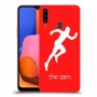 רץ כיסוי מגן קשיח בעיצוב אישי עם השם שלך ל Samsung Galaxy A20s יחידה אחת סקרין מובייל
