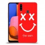 סמיילי כיסוי מגן קשיח בעיצוב אישי עם השם שלך ל Samsung Galaxy A20s יחידה אחת סקרין מובייל