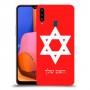 מגן דוד - ישראל כיסוי מגן קשיח בעיצוב אישי עם השם שלך ל Samsung Galaxy A20s יחידה אחת סקרין מובייל