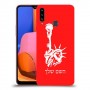 פסל החירות כיסוי מגן קשיח בעיצוב אישי עם השם שלך ל Samsung Galaxy A20s יחידה אחת סקרין מובייל