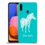 זברה כיסוי מגן קשיח בעיצוב אישי עם השם שלך ל Samsung Galaxy A20s יחידה אחת סקרין מובייל