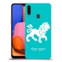 אריה כיסוי מגן קשיח בעיצוב אישי עם השם שלך ל Samsung Galaxy A20s יחידה אחת סקרין מובייל