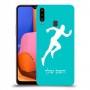 רץ כיסוי מגן קשיח בעיצוב אישי עם השם שלך ל Samsung Galaxy A20s יחידה אחת סקרין מובייל