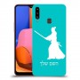 סמוראי כיסוי מגן קשיח בעיצוב אישי עם השם שלך ל Samsung Galaxy A20s יחידה אחת סקרין מובייל