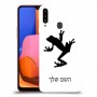 צפרדע טרופית כיסוי מגן קשיח בעיצוב אישי עם השם שלך ל Samsung Galaxy A20s יחידה אחת סקרין מובייל