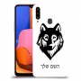 זאב כיסוי מגן קשיח בעיצוב אישי עם השם שלך ל Samsung Galaxy A20s יחידה אחת סקרין מובייל