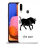 שור כיסוי מגן קשיח בעיצוב אישי עם השם שלך ל Samsung Galaxy A20s יחידה אחת סקרין מובייל