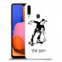 ילד סקייטבורד כיסוי מגן קשיח בעיצוב אישי עם השם שלך ל Samsung Galaxy A20s יחידה אחת סקרין מובייל