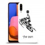 אופנוע שלג כיסוי מגן קשיח בעיצוב אישי עם השם שלך ל Samsung Galaxy A20s יחידה אחת סקרין מובייל